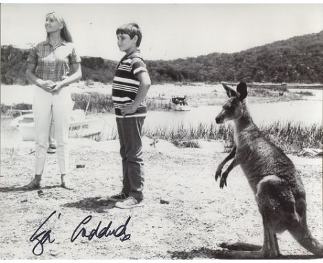  SKIPPY THE KANGEROO: 8x10 photosigned by actress Liza Goddard who starred in the 70’s TV series about theadventures of a Kan