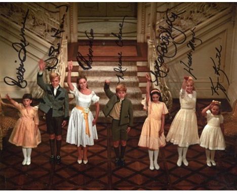  THE SOUND OF MUSIC: 8x10 inch photosigned by all seven children who starred in the classic 1965 musical drama 'TheSound of M