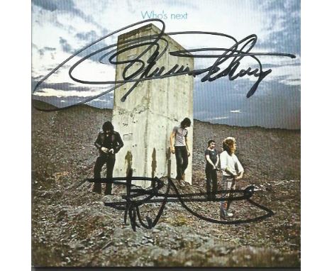 The Who signed CD. CD for the album Who's Next by The Who. Signed on the inlay inside by Pete Townshend and Roger Daltrey Goo
