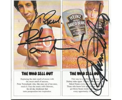 The Who signed CD. CD for the album The Who Sell Out by The Who. Signed on the inlay inside by Pete Townshend and Roger Daltr