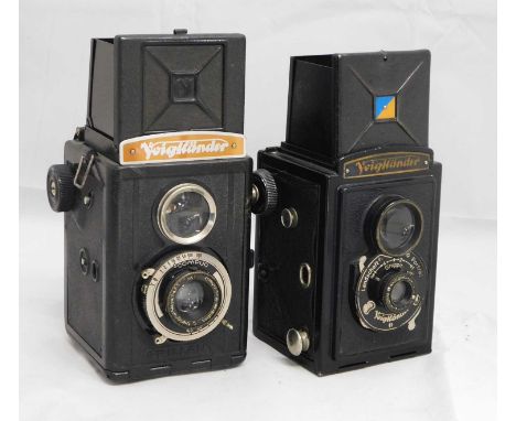A Voigtlander Brilliant TLR camera and another Voigtlander Brilliant TLR camera, (2)