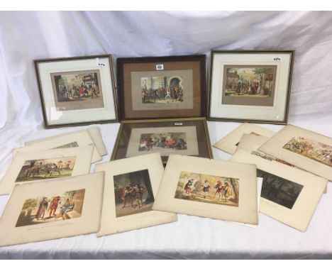 QTY OF 19TH CENTURY PRINTS, SCENES FROM WILLIAM SHAKESPEAR PLAYS