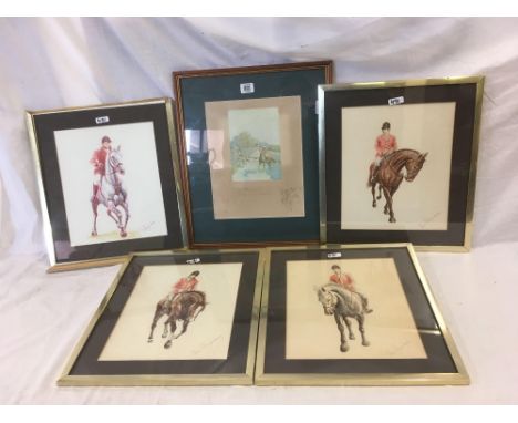 5 F/G PRINTS ALL HUNTING THEMES