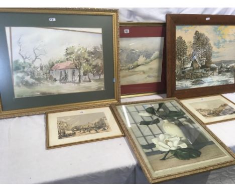QTY OF F/G PRINTS &amp; F/G TAPESTRY