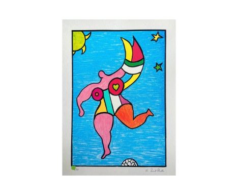 Nana Arc-en-ciel, 1989,&nbsp;
Lithograph on Arches paper,&nbsp;
Signed and numbered in pencil,
&nbsp;33 x 25 cm,
Published by