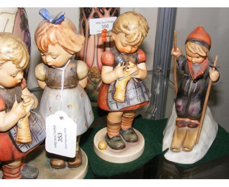 Three large Hummel figures - 17cm high 