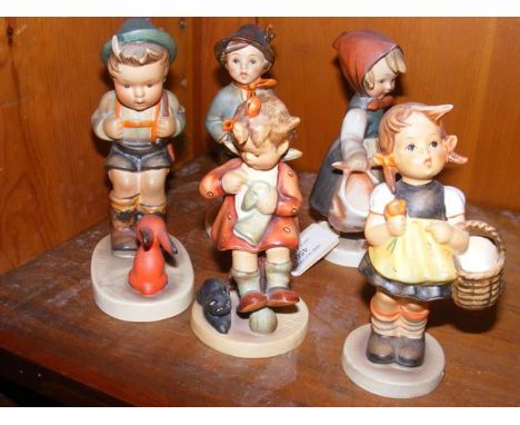 Five Hummel figures 