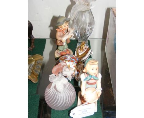 Hummel figures, Royal Crown Derby cat, etc. 