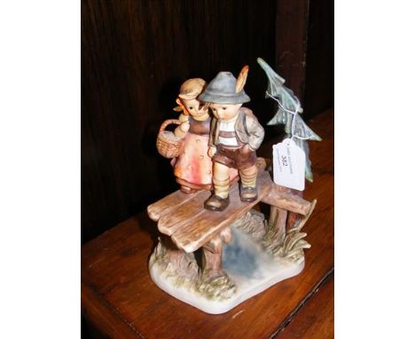 Large Hummel figural group "On Our Way" - 1987 