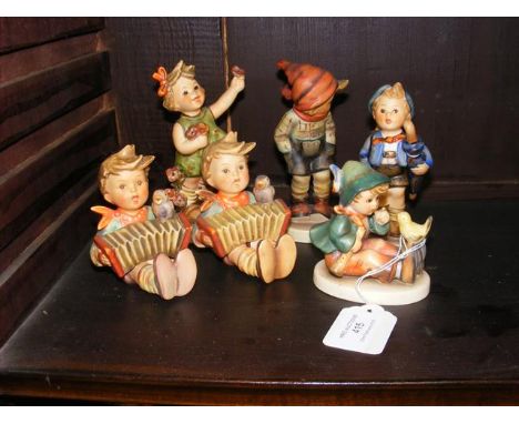 Six Hummel figures 