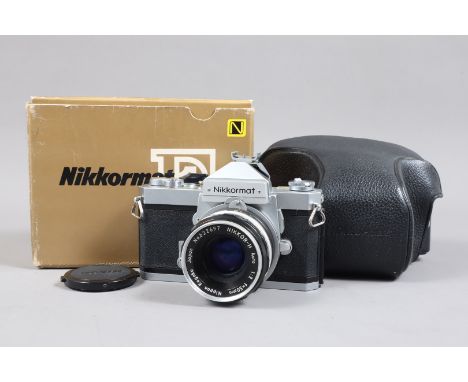A Nikon Nikkormat FTN SLR Camera, serial no 4463518, body G, shutter button not always working, film counter not advancing, m