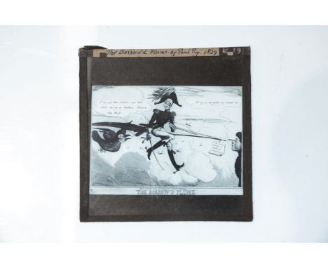 3¼in sq Magic Lantern Slides,  Punch cartoons (apx 105) and art, design, industry and theatre, including Stanley Spencer, 193