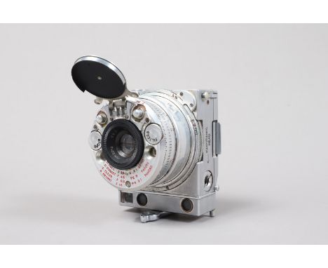 A Compass Compact Rangefinder Camera, circa late 1930s, designed by Noel Pemberton Billing and manufactured by Le Coultre Co.
