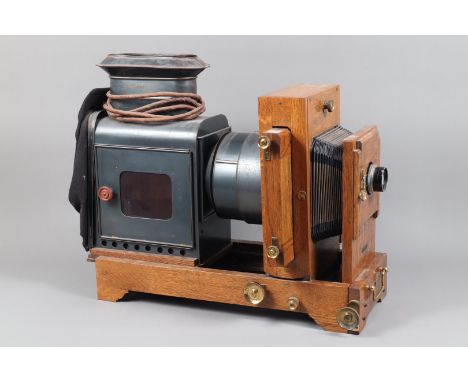 The Abbeydale Horizontal Enlarger, patent 14137-1913, made in England by  Houghton-Butcher, G, light surface oxidation, chain