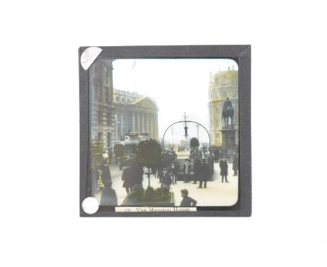 3¼in sq Magic Lantern Slides,  London Views - Primus Junior Lecturer's Series 'Views of London - Chapter 1', in original box,