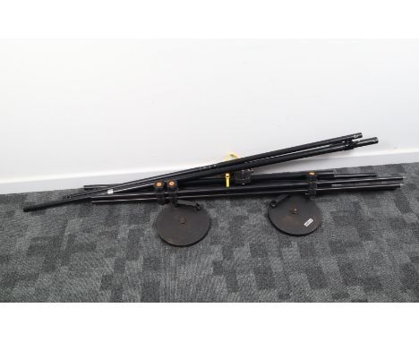 Lighting Booms, a Foba boom, two sections, each 160cm long, with boom clamp &amp; two additional Foba boom camps,with two Fob