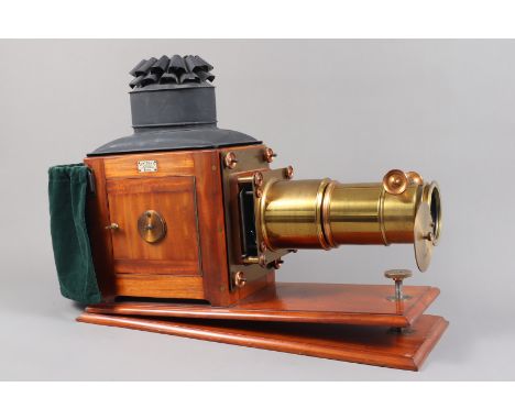 Important announcement – the estimates have been revisedA late 19th Century Mahogany and Brass Newton and Co Magic Lantern, e