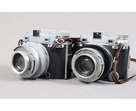 A Kodak Medalist II Rangefinder Camera, format 6 x 9cm on 620 roll film, body F, Flash Supermatic shutter working, rangefinde