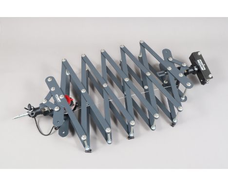 A Foba Pantograph, with friction brake, extends to 2 metres, operates smoothly, light wear G, with Foba Roteu trolley and Rod