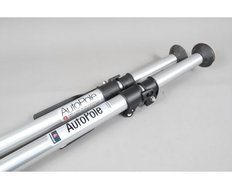 Two Manfrotto Autopoles, extend from 210cm to 376cm, both move freely, some light signs of use, G