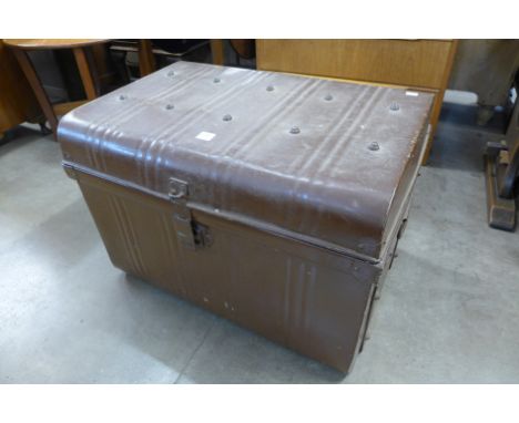 A Victorian tin trunk