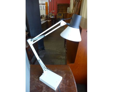 An anglepoise lamp