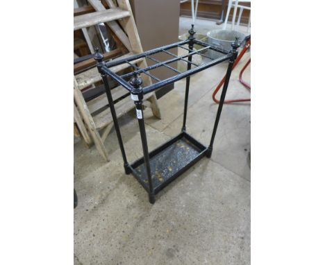 A Victorian cast iron stick stand