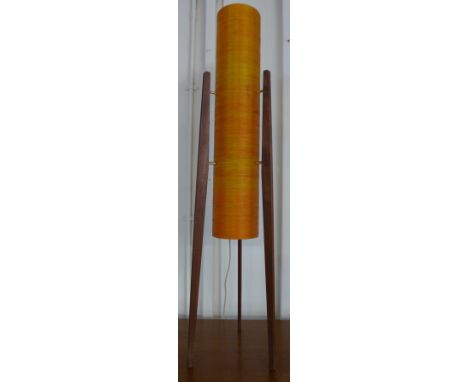 A Novoplast teak rocket lamp