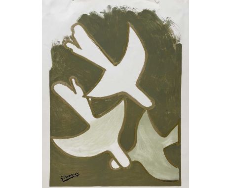 Georges BRAQUE (1882-1963) Sur Quatre Murs Lithograph, unsigned59 x 42cm