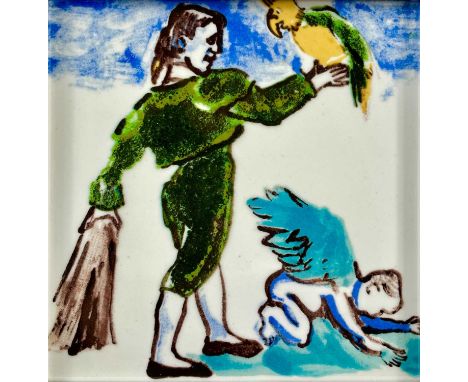 Paula REGO RA (1935-2022) Touriera  Ceramic tileFacsimile signature to versoNumbered 68/150 to versoFor the Tate by Ratton Ce