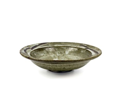 William 'Bill' MARSHALL (1923-2007) A large stoneware bowl.  Impressed personal and Leach Pottery St Ives seal,Diameter: 33cm