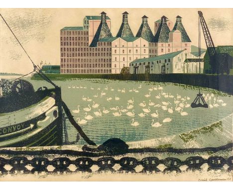 David GENTLEMAN (1930) An Industrial Landscape Lithograph, facsimile signature and date ('66), 31 x 42cm.There is a slight cr