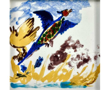 Paula REGO RA (1935-2022) Pheasant  Ceramic tileFacsimile signature to versoNumbered 126/150For Tate Gallery Liverpool by Rat