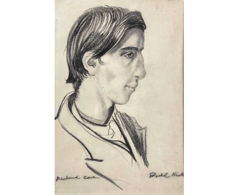 Isobel Atterbury HEATH (c.1909-1989) Portrait of Richard Care  CharcoalSigned and inscribed50 x 34cm