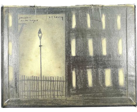 LOWRY????? Street Lamp Graphite on paper 21 x 28cmThe present owner purchased this work along with multiple other 'Lowry' pie