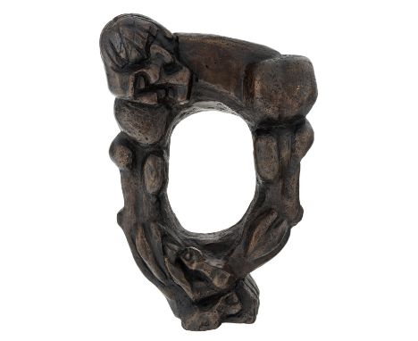 ERNST NEIZVESTNY (RUSSIAN 1925-2016) Man with Lowered Head,  bronze with medium brown patina height: 32 cm (12 5/8 in.)  sign