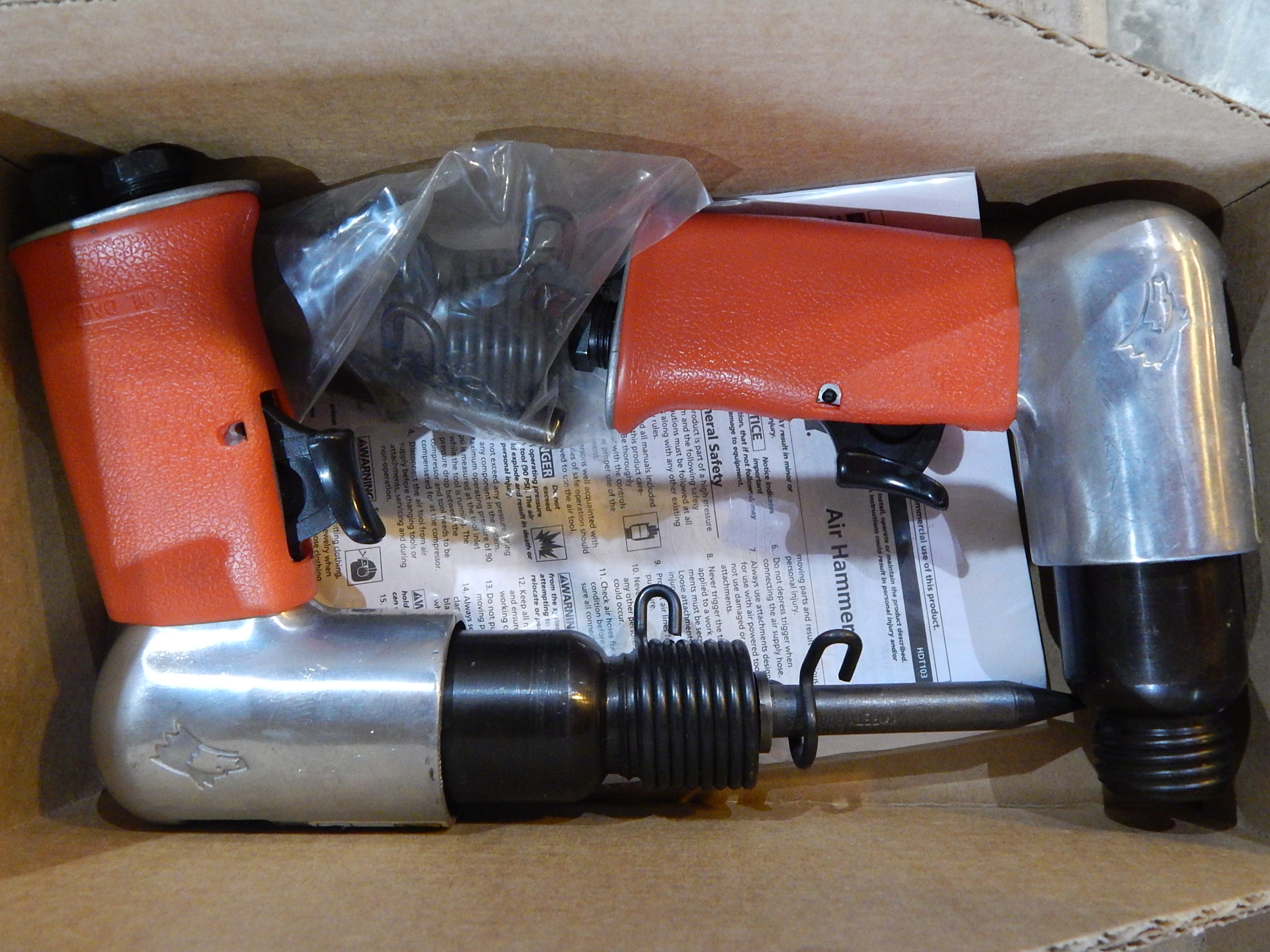 (2) Husky Pneumatic Chisels