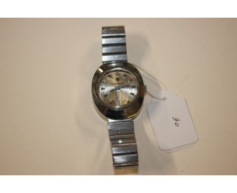 A Carronade stainless steel wrist watch