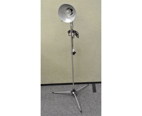 A vintage Photax chromed floor standing lamp, 126 cm high 
