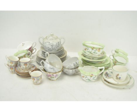 A collection of assorted part tea sets, including Royal Doulton and Royal Worcester part services (one box)