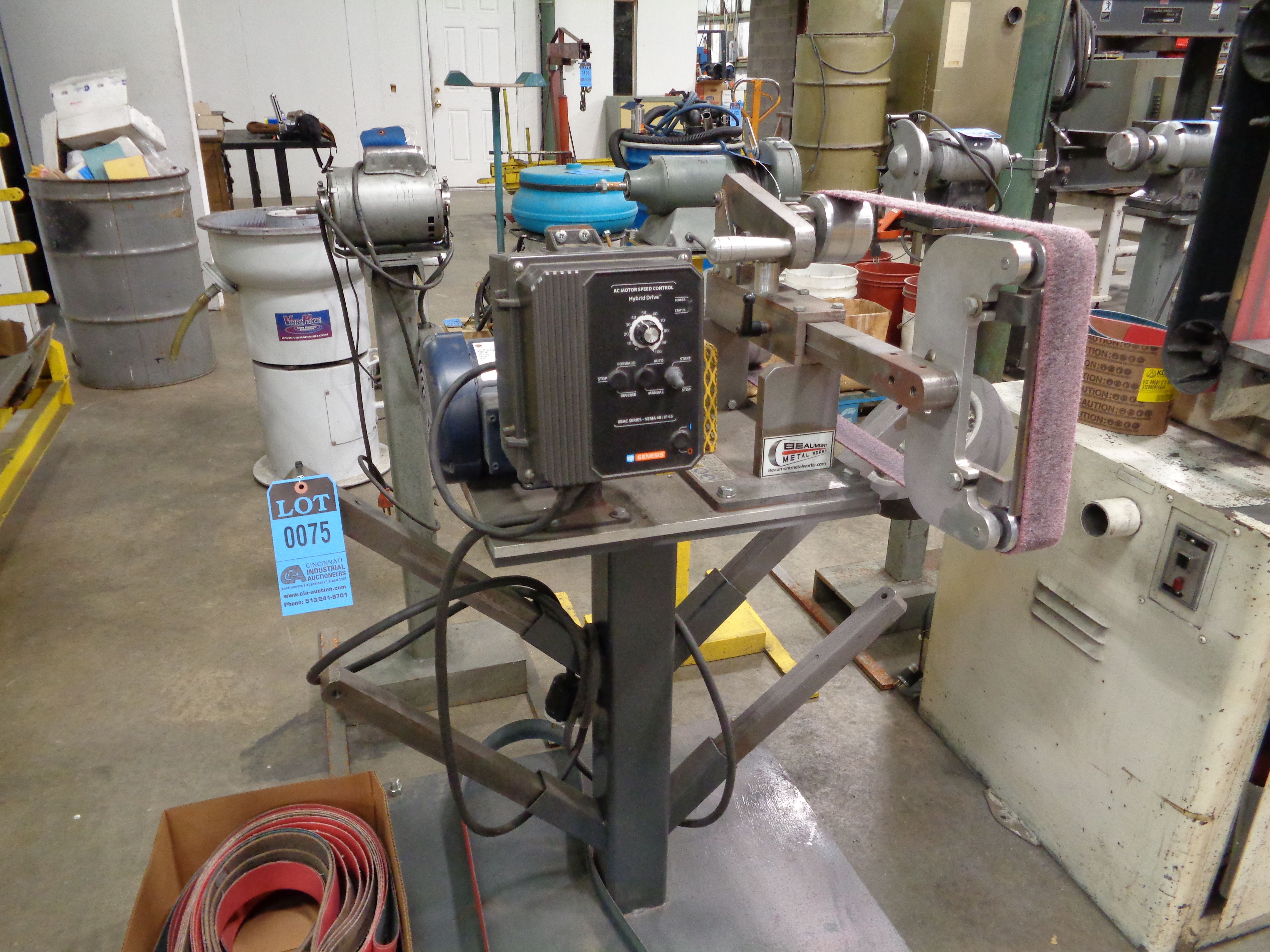 2" WIDE BEAUMONT METAL WORKS CUSTOM BUILT VARIABLE SPEED HORIZONTAL