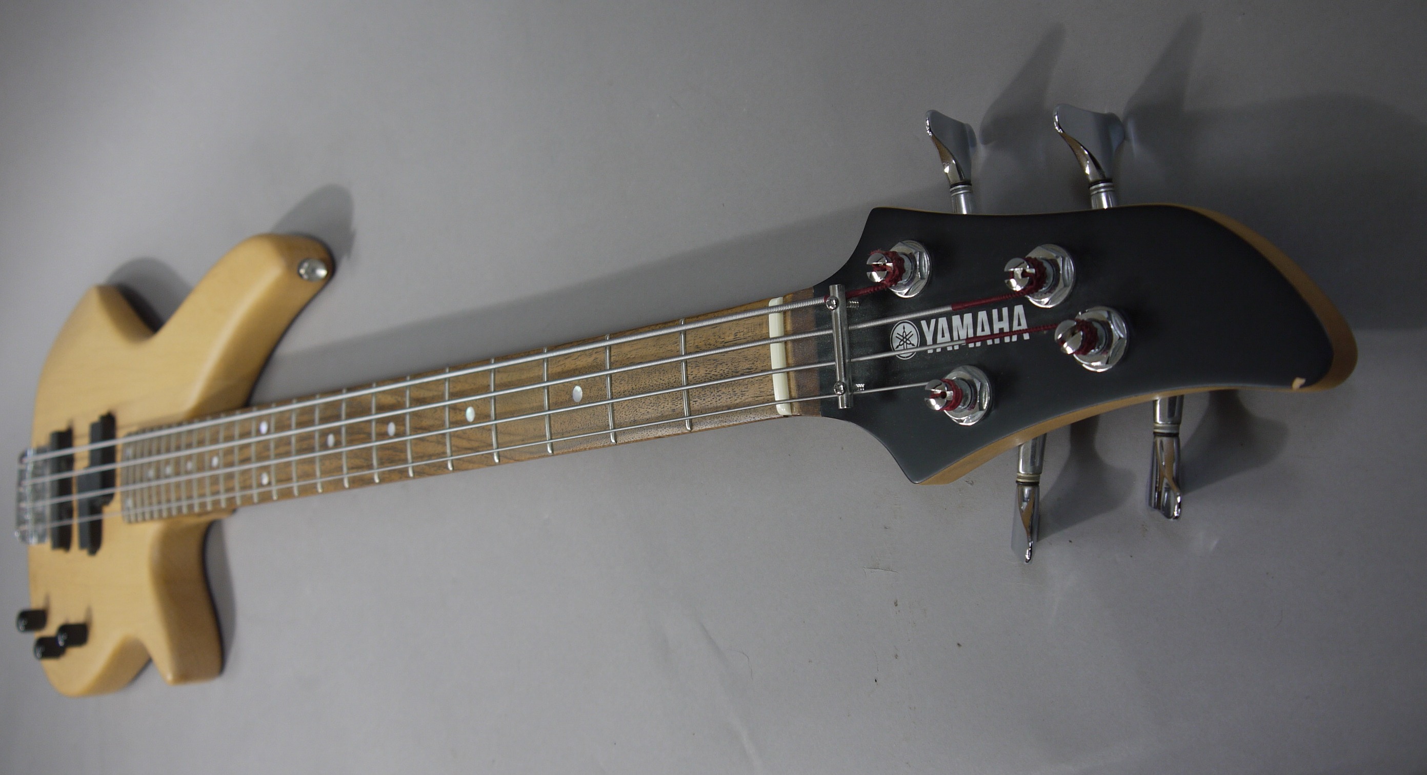 Yamaha electric bass guitar, serial number RBX 270J on Stagg stand