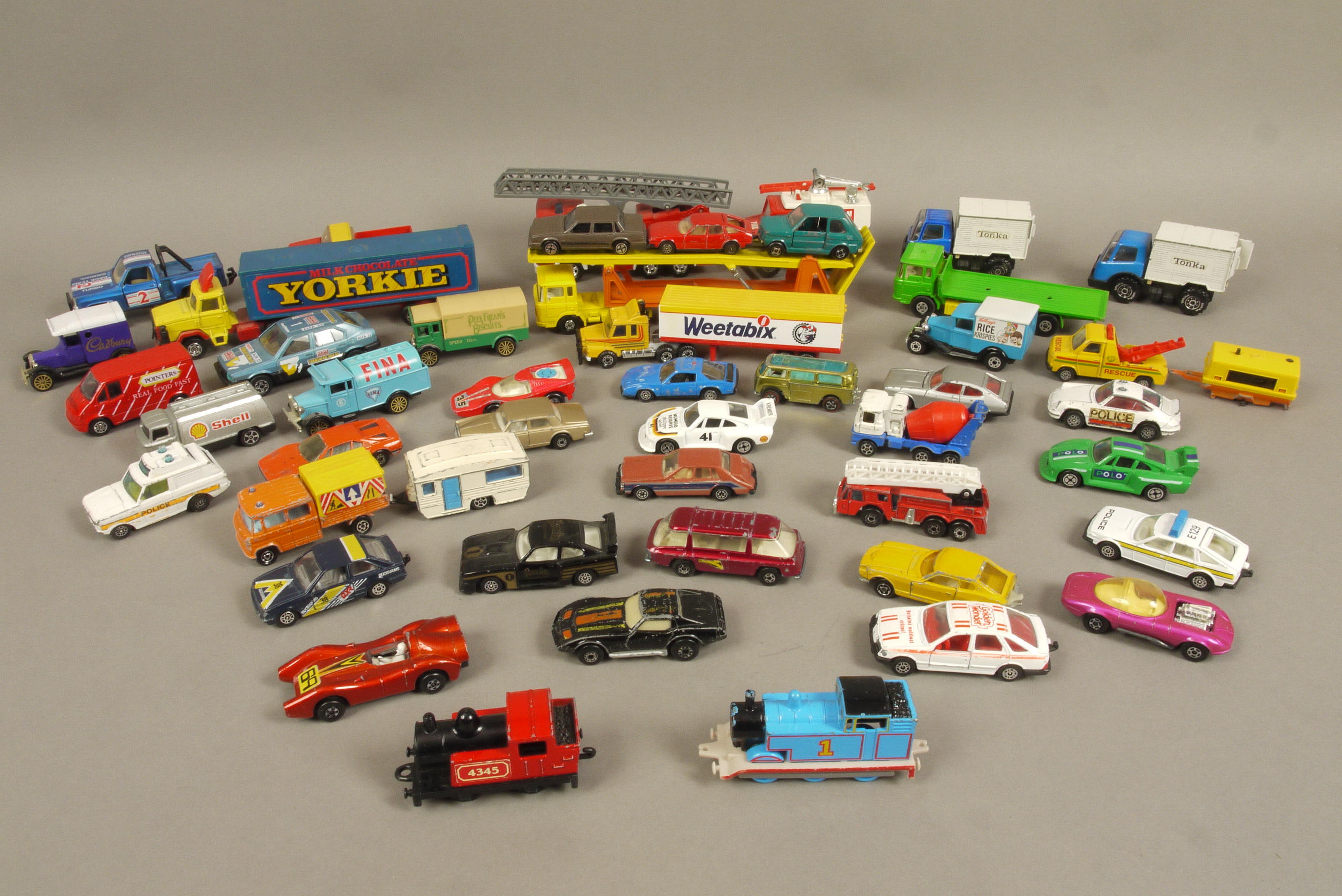 A quantity of die cast vehicles, Corgi, Corgi Juniors, Matchbox ...