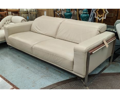 NICOLETTI HOME BAMBOO SOFA BY LAURIERO DESIGN, adjustable headrests, 225cm W. 