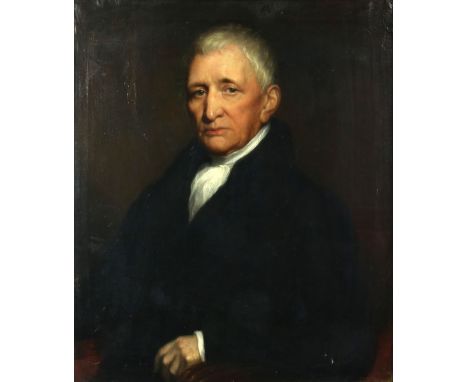 19th century English School, Portrait of William Weld (1762 Hawardine, Flint – 1837 Kensington), oil on canvas, antique label