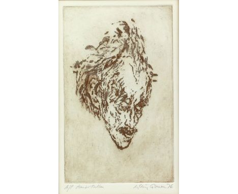 Milein Cosman (German-born, 1921-2017), portrait of Austrian-born British musician Hans Keller, print, artist's proof, signed