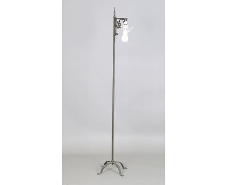 A 17th century style wrought iron lamp standard, height 163cm.Buyer’s Premium 29.4% (including VAT @ 20%) of the hammer price