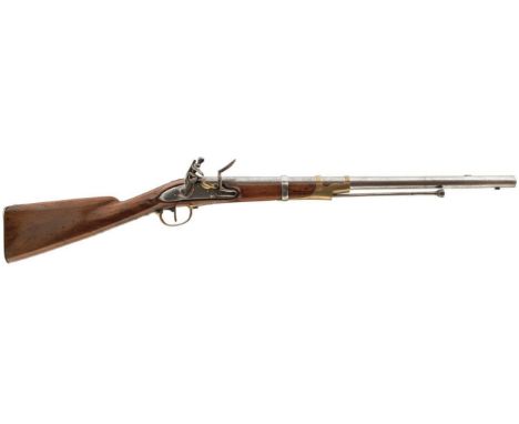 A VERY RARE FRENCH FIRST EMPIRE .650 CALIBRE FLINTLOCK GARDE IMPERIALE CHASSEUR CHEVAL CARBINE, 20.25inch sighted barrel engr