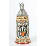 Reservistenkrug Porzellan, 0,5 l,