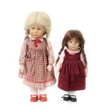 2 Puppen Käthe Kruse, ca. 1980er